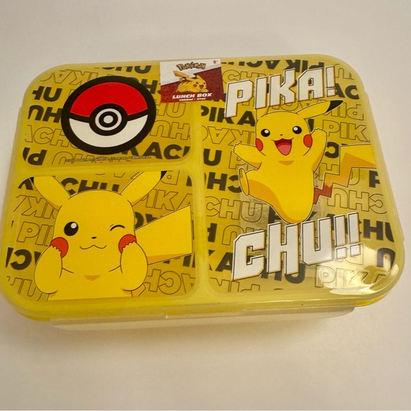 NWT. Pokemon bento box from Primark. Plastic bento lunch box with pikachu - Picture 2 of 10